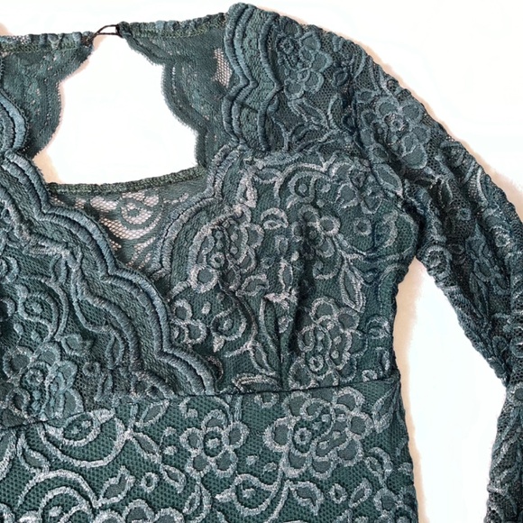 🇺🇦Lace  Cocktail dress Dark Green Exclusive - Picture 4 of 10